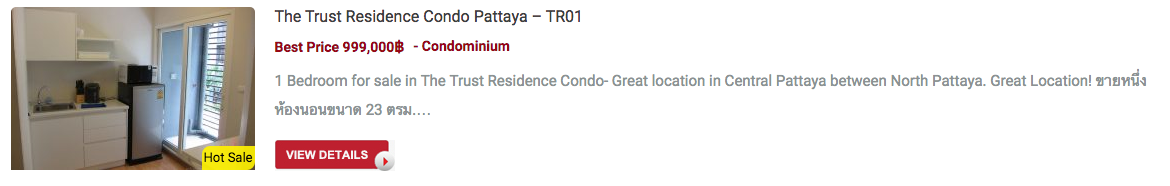 The Trust Residence Condo Pattaya – TR01