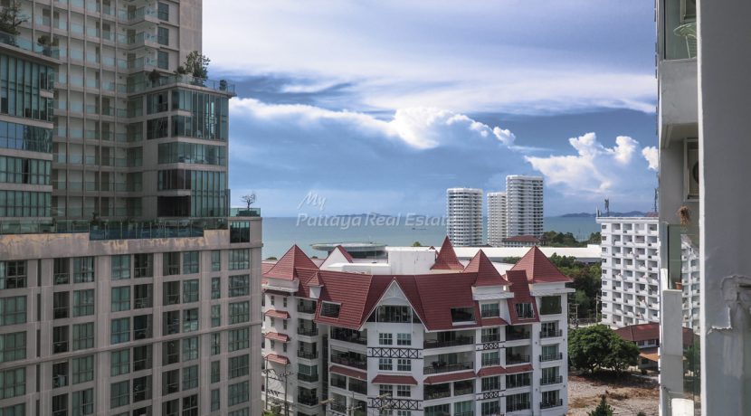 The Cliff Residence Pattaya For Sale & Rent Studio With Partial Sea Views - CLIFF71