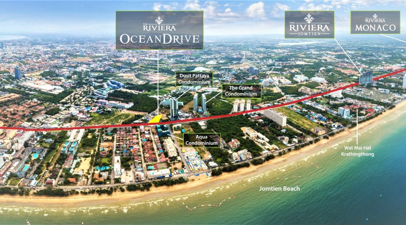 Riviere Ocean Drive Pattaya Condo For Sale 1 Bedroom With Sea Views - ROD10