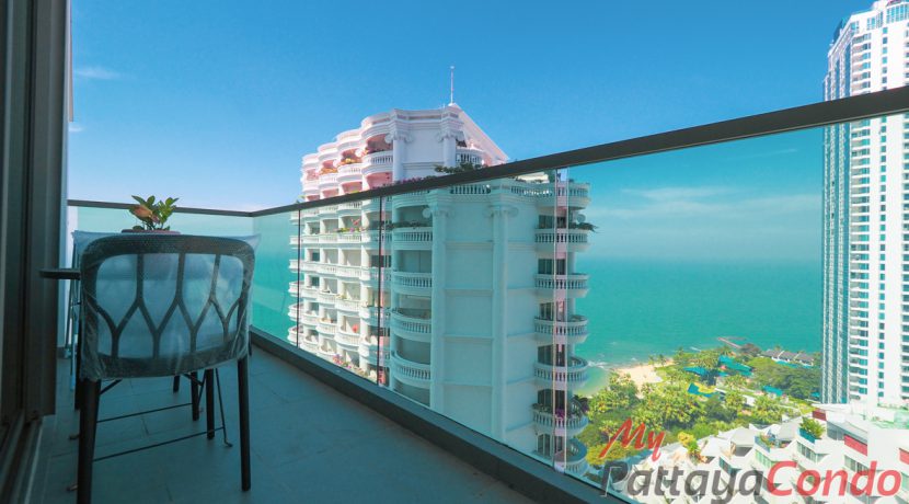 Wongamat Tower Condo Pattaya For Sale & Rent Duplex 1 Bedroom With Sea Views - WT34R