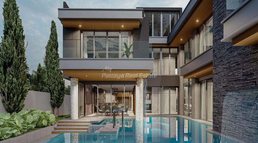 Alicera Ville Pool Villa For Sale in East Pattaya 5 Bedroom With Private Pool - HEACR01