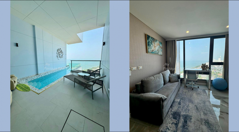 Copacabana Beach Jomtien Condo Pattaya For Sale & Rent 1 Bedroom With Sea Views - COPAC12